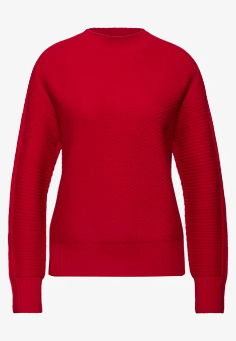 Strukturpullover racing red Strukturpullover racing red