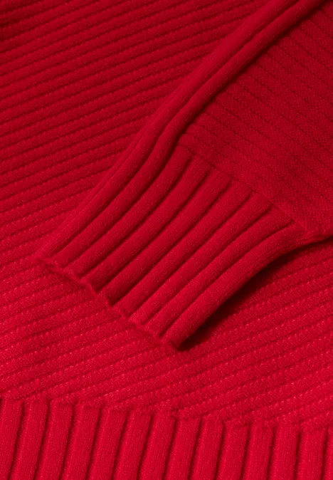 Strukturpullover racing red Strukturpullover racing red