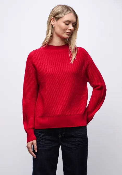 Strukturpullover racing red Strukturpullover racing red