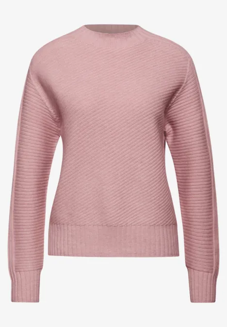 Strukturpullover powder pink mel. Strukturpullover powder pink mel.