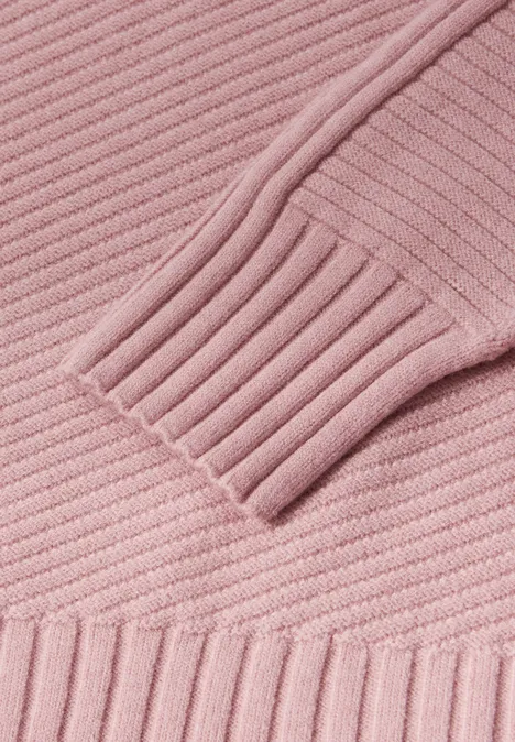 Strukturpullover powder pink mel. Strukturpullover powder pink mel.