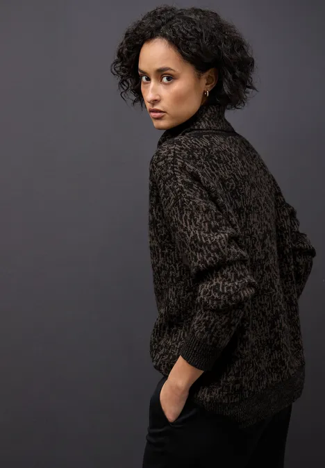 Two Tone Pullover Black