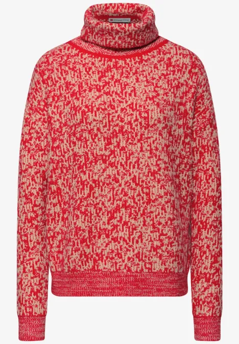 Two Tone Pullover racing red