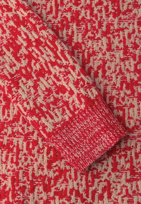 Two Tone Pullover racing red
