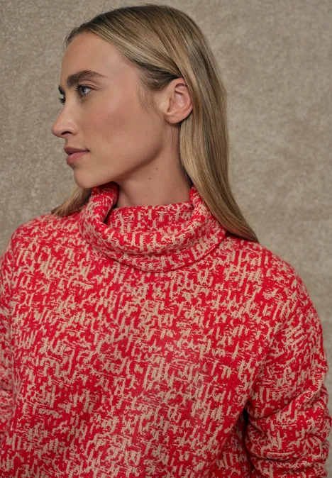 Two Tone Pullover racing red