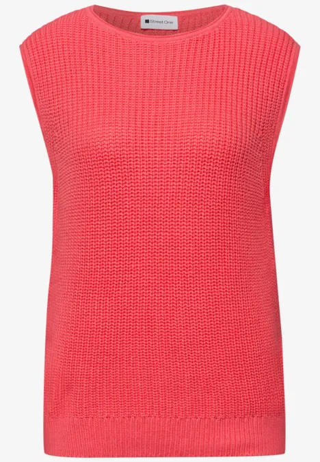 Pull-over en couleur unie striking coral Pull-over en couleur unie striking coral