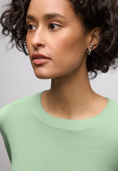 Basic Pullover pale mint green