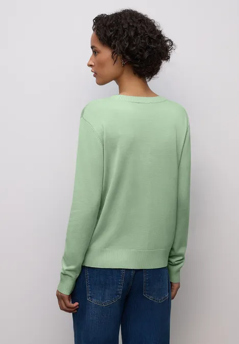 Basic Pullover pale mint green