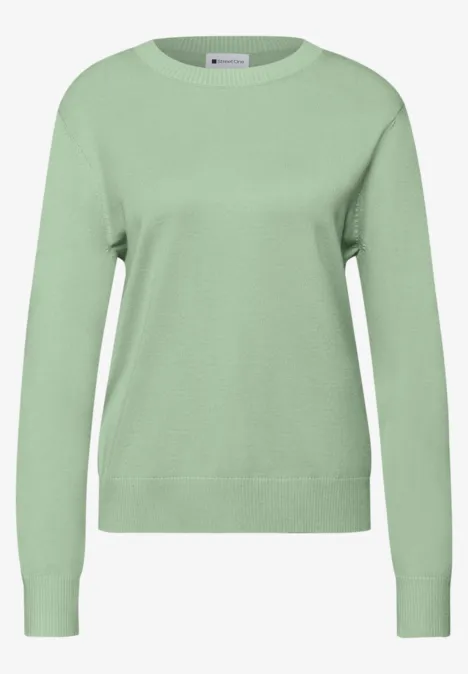 Basic Pullover pale mint green