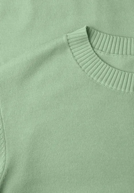 Basic Pullover pale mint green