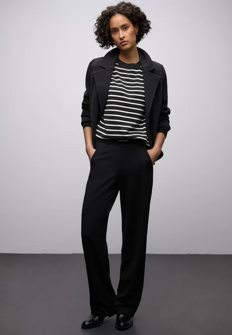 Trui met strepen Black Trui met strepen Black