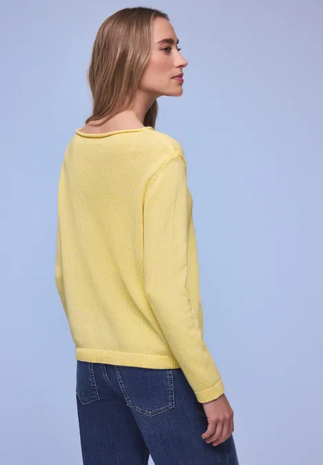 Pulls deux tons bloom yellow