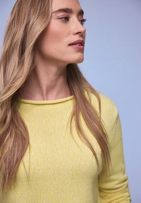 Pulls deux tons bloom yellow