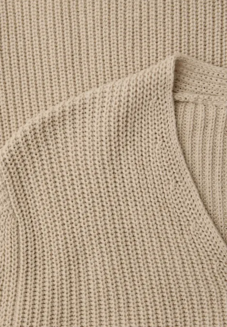 Pullover in Unifarbe cotton beige