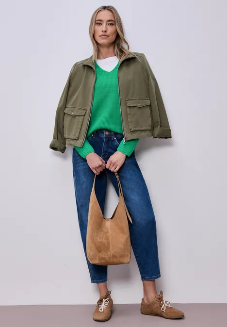 Pullover in Unifarbe arcadia green