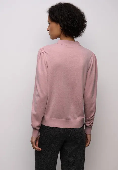 Kuscheliger Basic Pullover powder pink mel. Kuscheliger Basic Pullover powder pink mel.