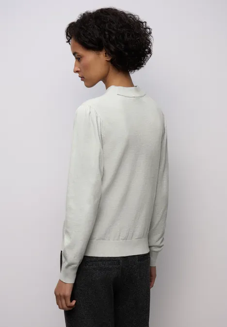 Kuscheliger Basic Pullover pelican grey mel. Kuscheliger Basic Pullover pelican grey mel.
