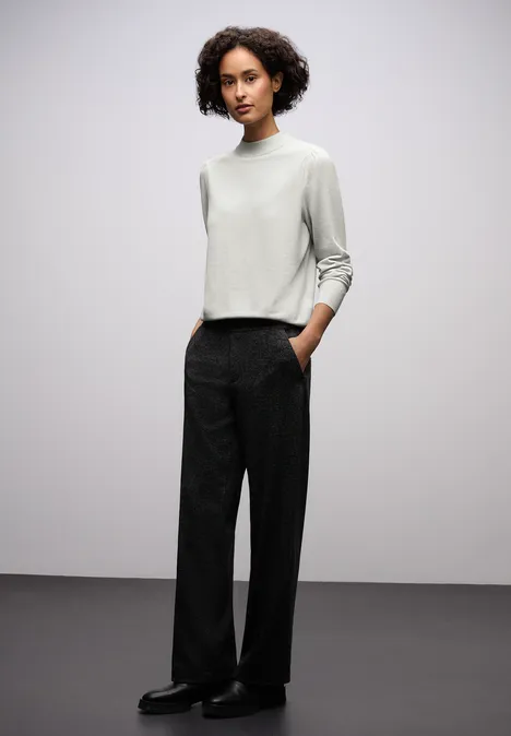 Kuscheliger Basic Pullover pelican grey mel. Kuscheliger Basic Pullover pelican grey mel.