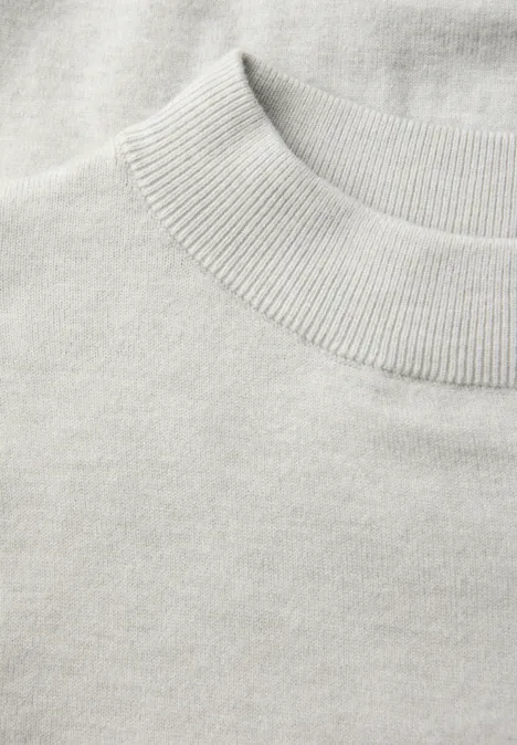 Kuscheliger Basic Pullover pelican grey mel. Kuscheliger Basic Pullover pelican grey mel.