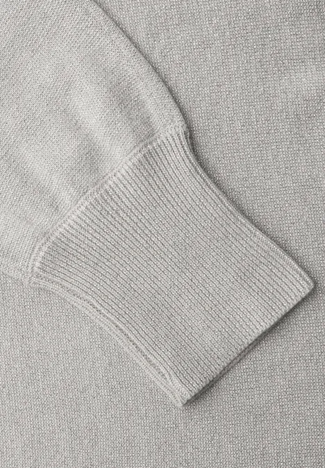 Glitzernder Dolman Pullover pelican grey mel.