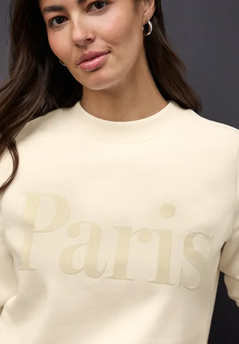Sweatshirt mit Print soft beige Sweatshirt mit Print soft beige