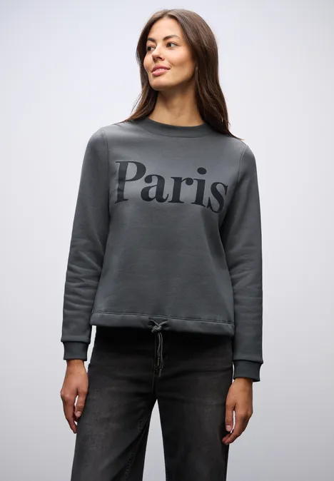 Sweatshirt mit Print gravel grey Sweatshirt mit Print gravel grey