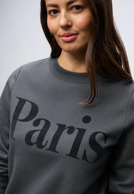 Sweatshirt mit Print gravel grey Sweatshirt mit Print gravel grey