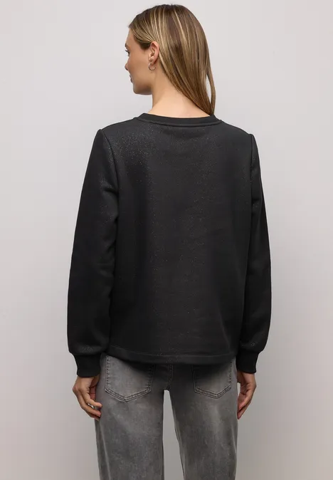 Glitterend sweatshirt Black Glitterend sweatshirt Black