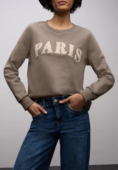 Bluza z napisem light terra mocha