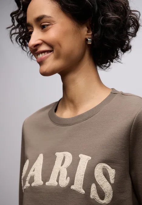 Bluza z napisem light terra mocha