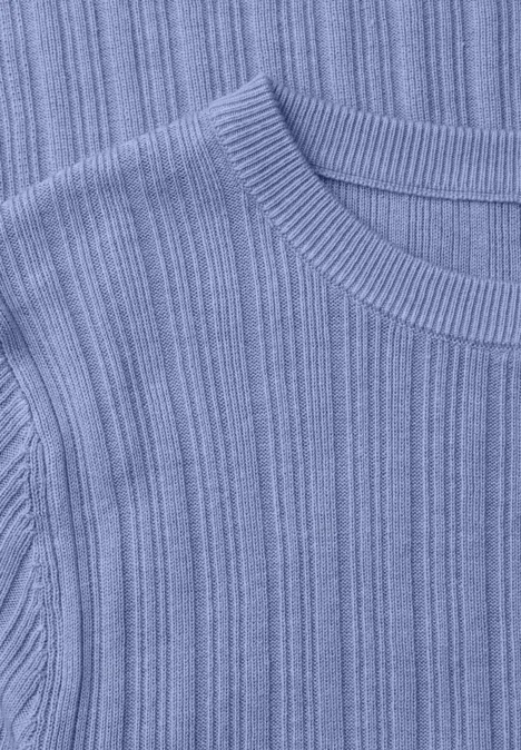 Pullover mit Rippstruktur frosted blue mel.