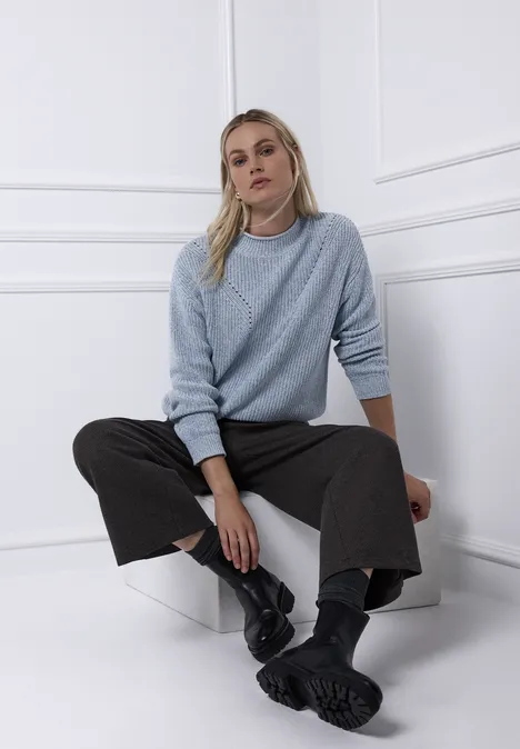 Mouline Pullover frosted blue