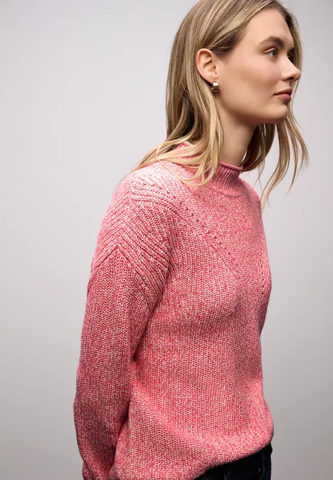 Mouline Pullover striking coral Mouline Pullover striking coral