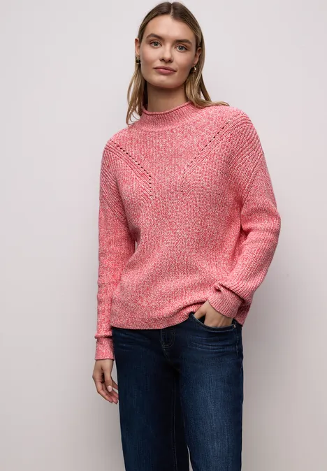Mouline Pullover striking coral Mouline Pullover striking coral