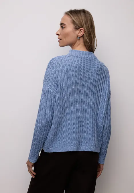 Turtleneck Strukturpullover frosted blue Turtleneck Strukturpullover frosted blue