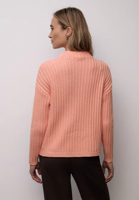 Turtleneck Strukturpullover light apricot Turtleneck Strukturpullover light apricot