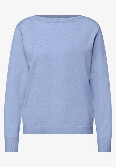 Basic U-Boot Pullover frosted blue mel. Basic U-Boot Pullover frosted blue mel.