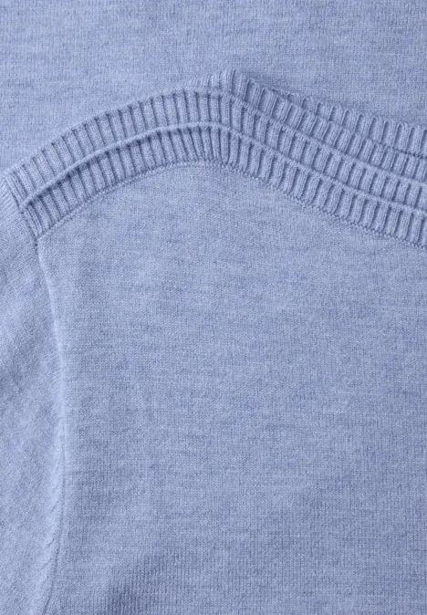 Basic U-Boot Pullover frosted blue mel. Basic U-Boot Pullover frosted blue mel.