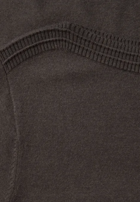 Basic U-Boot Pullover rustic brown mel. Basic U-Boot Pullover rustic brown mel.