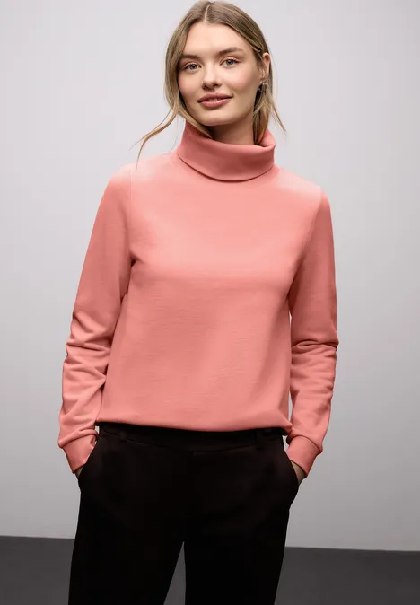 Pull-over en couleur unie light apricot