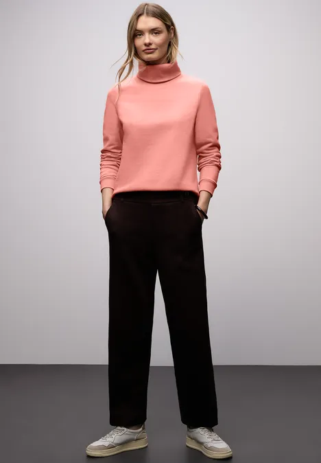 Pull-over en couleur unie light apricot