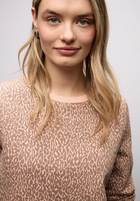 Sweat-shirt Léo light apricot