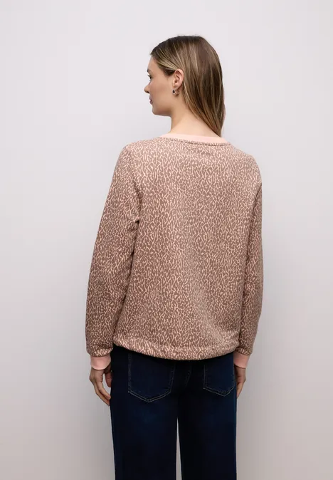 Sweat-shirt Léo light apricot
