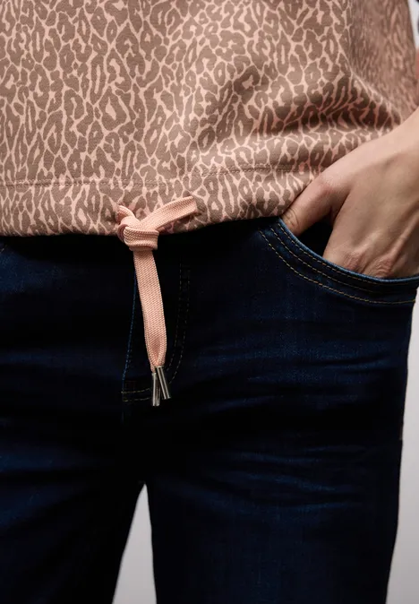 Sweat-shirt Léo light apricot