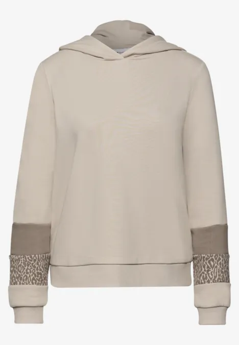 Sweat à capuche morn beige