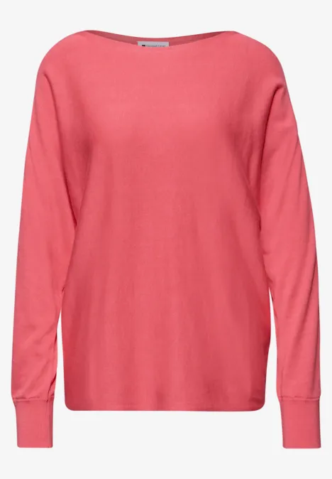 Dolman Pullover striking coral