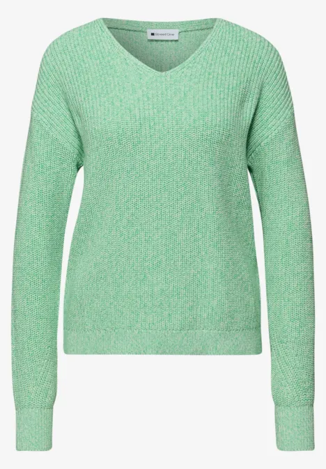 Mouliné Pullover pale mint green