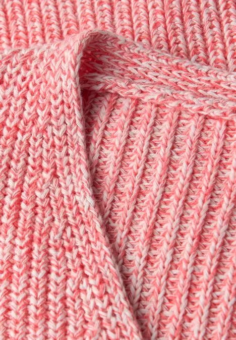 Mouliné Pullover striking coral