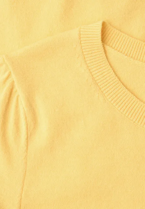 Pullover in Unifarbe bloom yellow