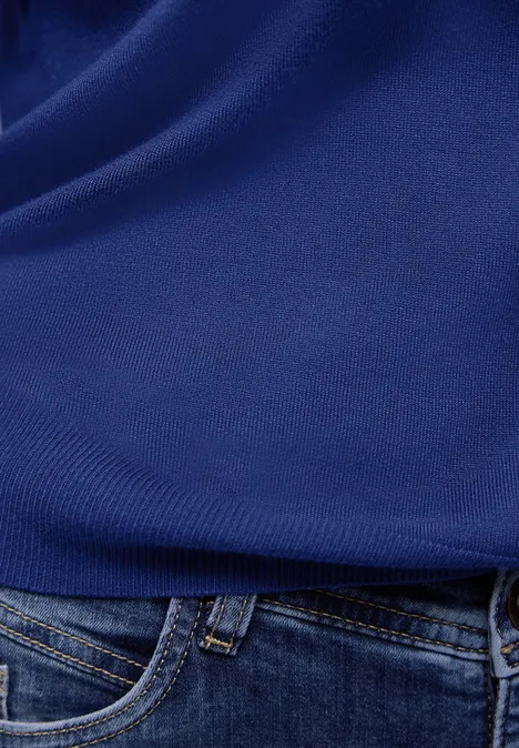 Pullover mit Polokragen amparo blue